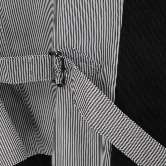 John Varvatos Vest Mens small viscose Blend Striped Gilet Waistcoat gray formal - Picture 5 of 12